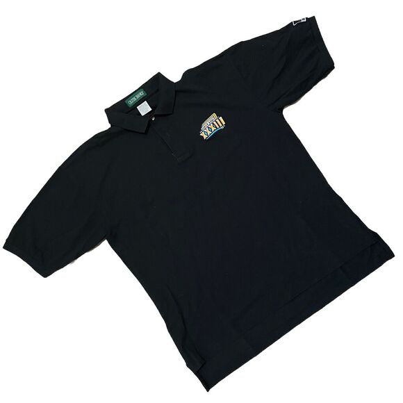 Outer Banks Other - Vintage 1999 Outer Banks Super Bowl XXXIII Polo Shirt Mens XL Black 90's NFL